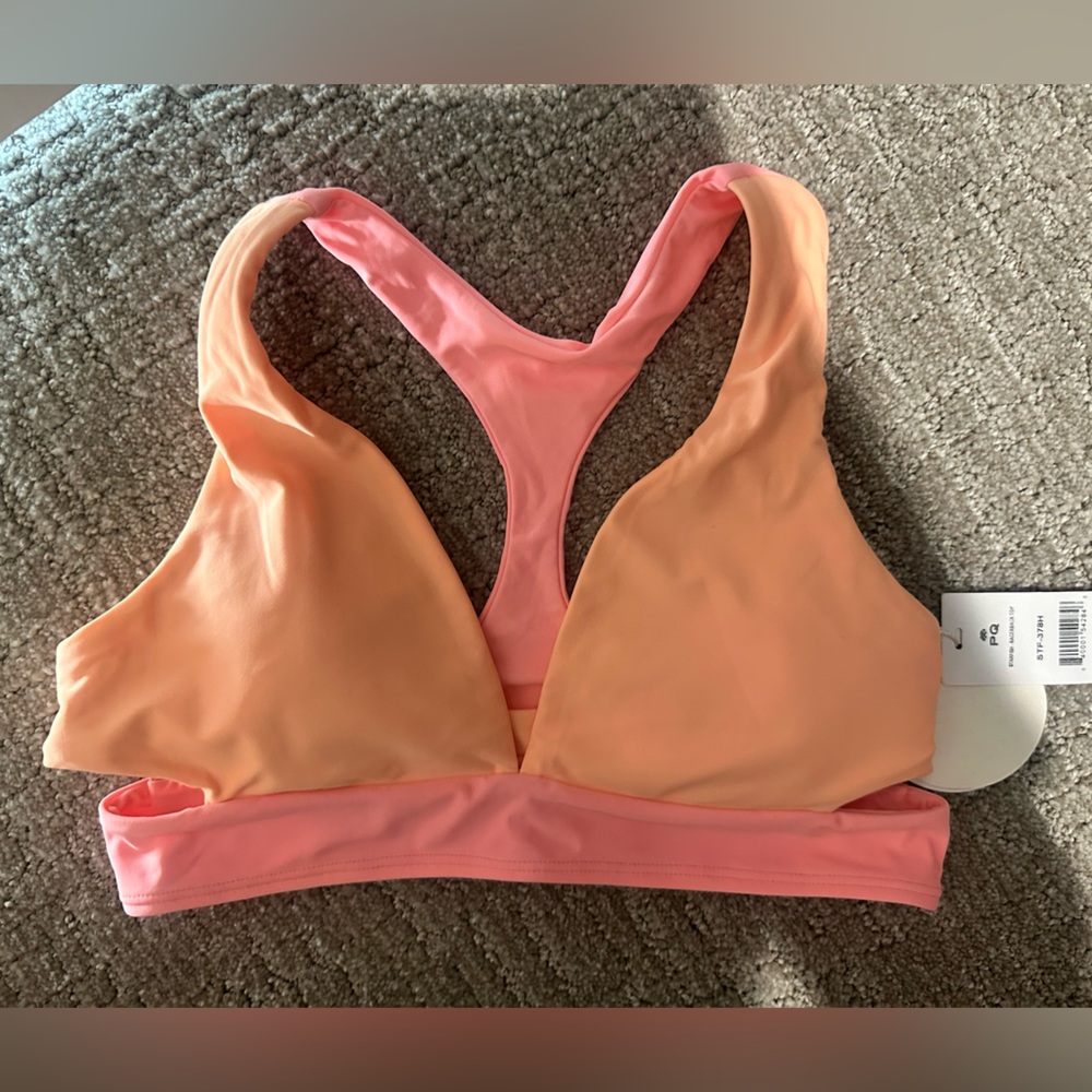 NWT- PQ Swim Starfish Peach and Pink Women's Swim Top
